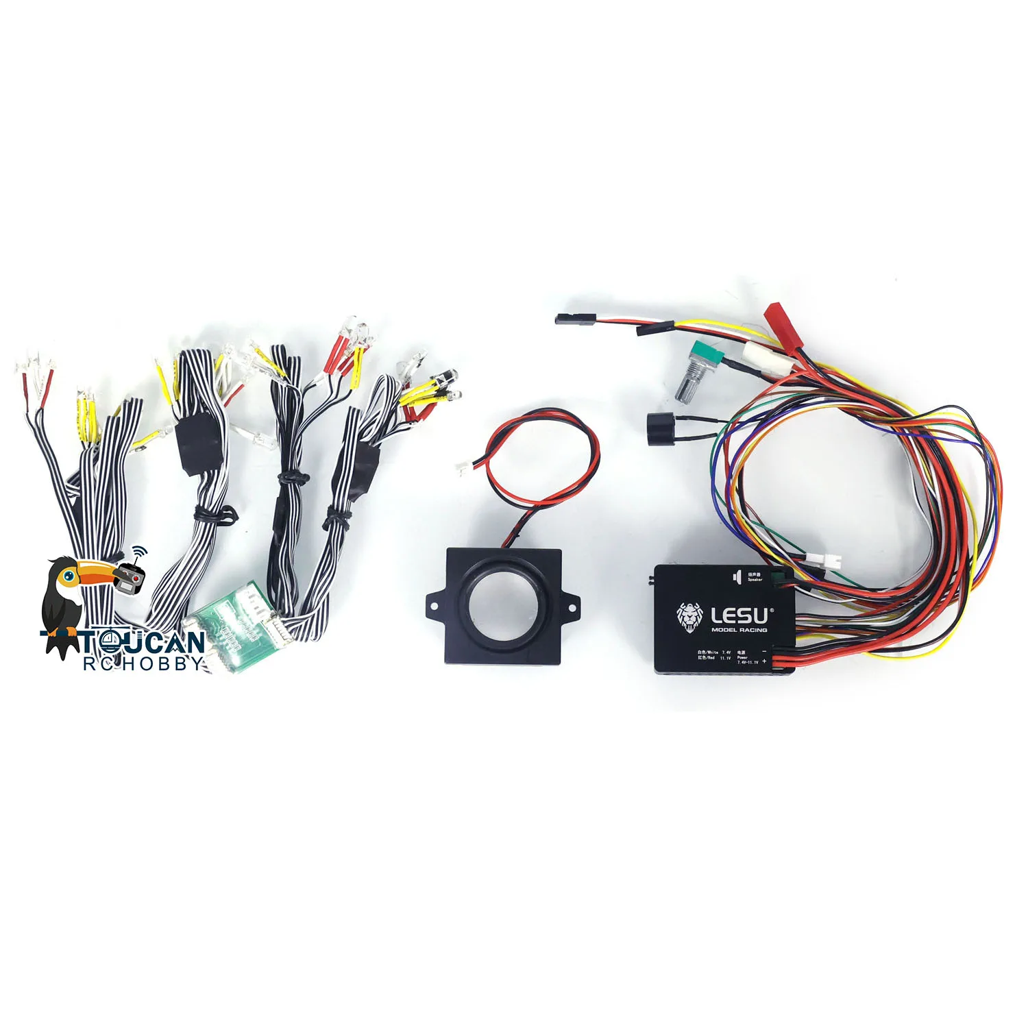 

SALE LESU RC Parts Light Sound System Set LED Group for 1/14 RC Dump Truck Car Construction Vehicles Accessories TH23021