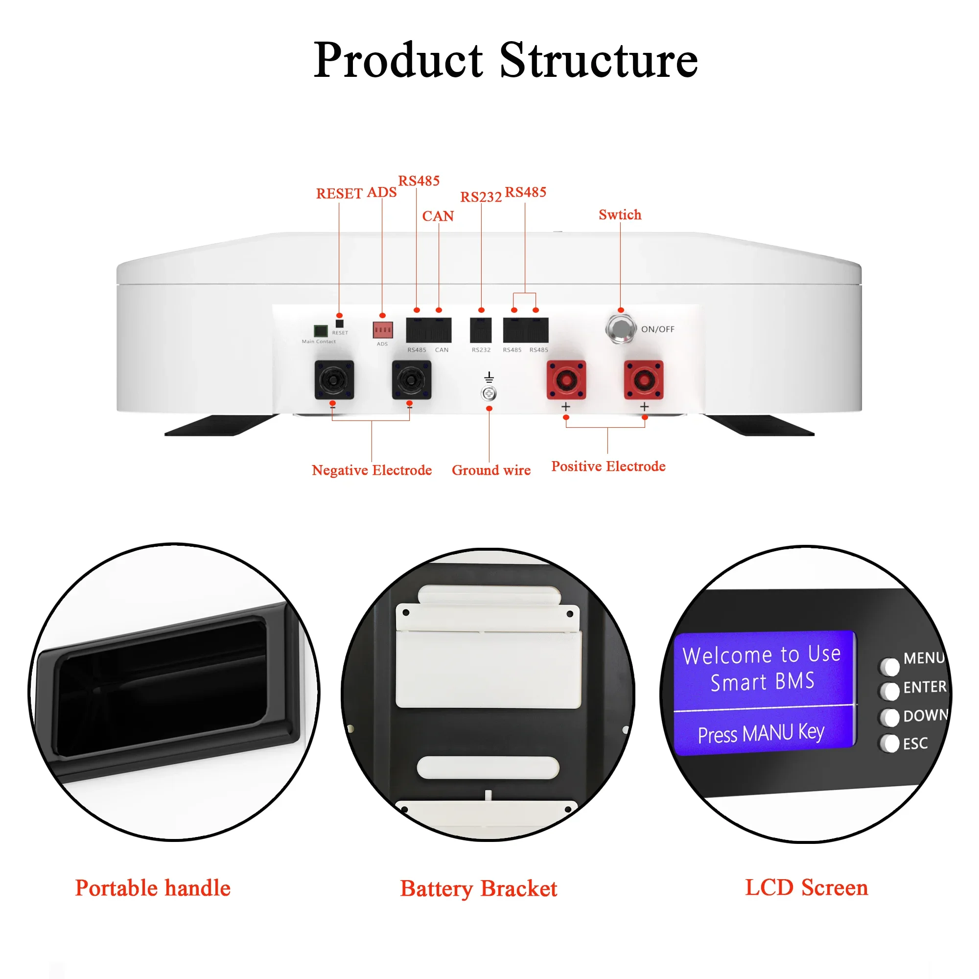 5Kwh Powerwall 48V Wall Mounted Lithium Battery Pack 5Kw wall Power Solar Home Energy Storage System 48V 100AH LiFePO4  Battery