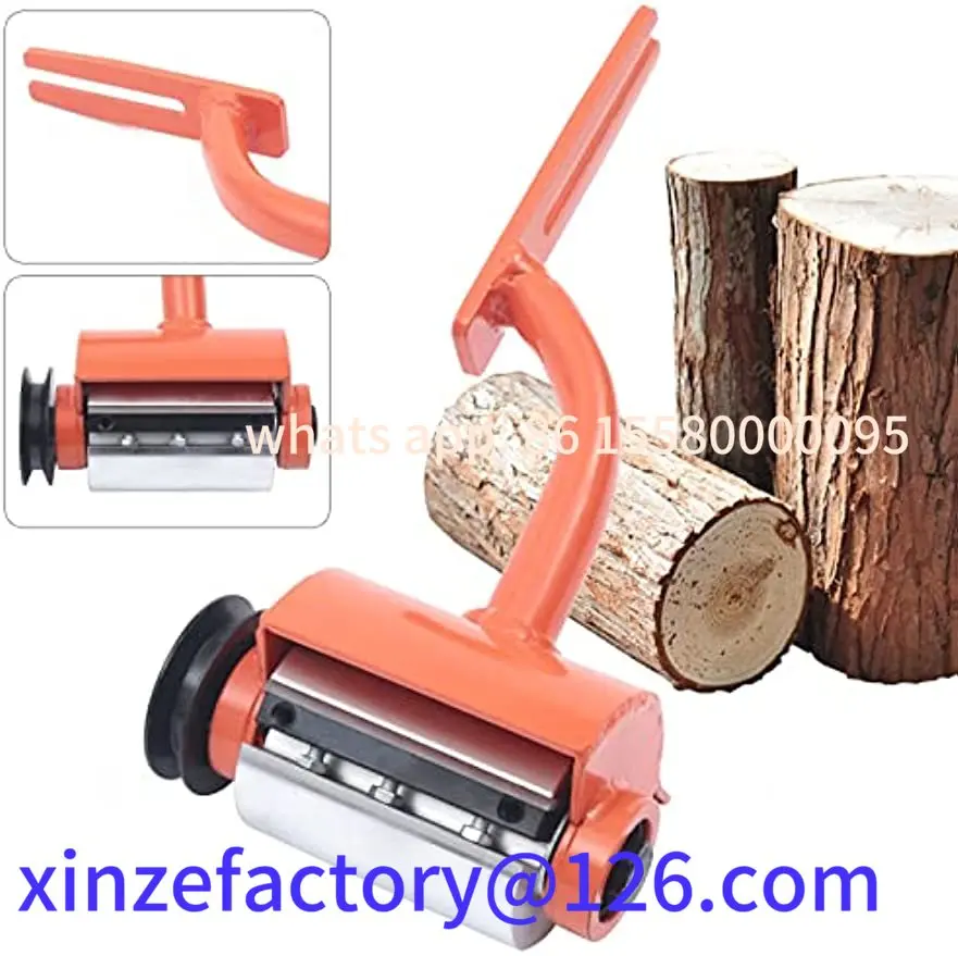 

Customizable Chainsaw Log Peeling Machine Attachment, 5" Orange Log Peeler Debarking Too