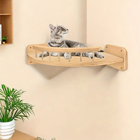 1Pc Cat Hammock Wall Shelves Corner Climbing Shelf Perches  Wall Furniture for Resting Space Saving for Medium Small Cats