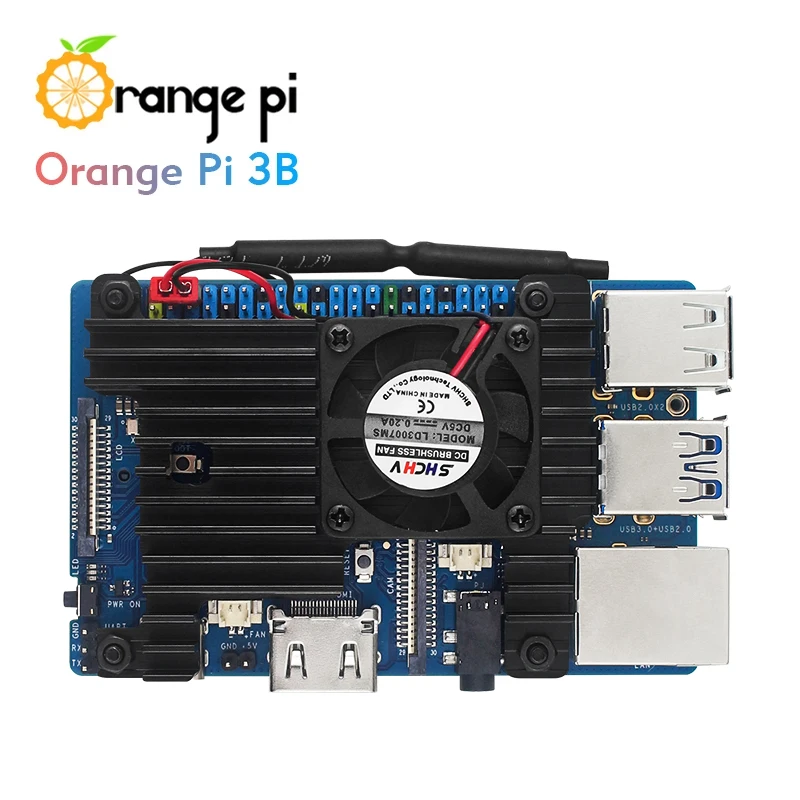 Imagem -04 - Laranja pi 3b com Wi-fi e Bluetooth Opcional tf Cartão Case Ventilador Dissipador de Alimentação para Opi 3b 2gb 4gb 8gb de Ram Ddr4 Rk3566 Ble Sbc