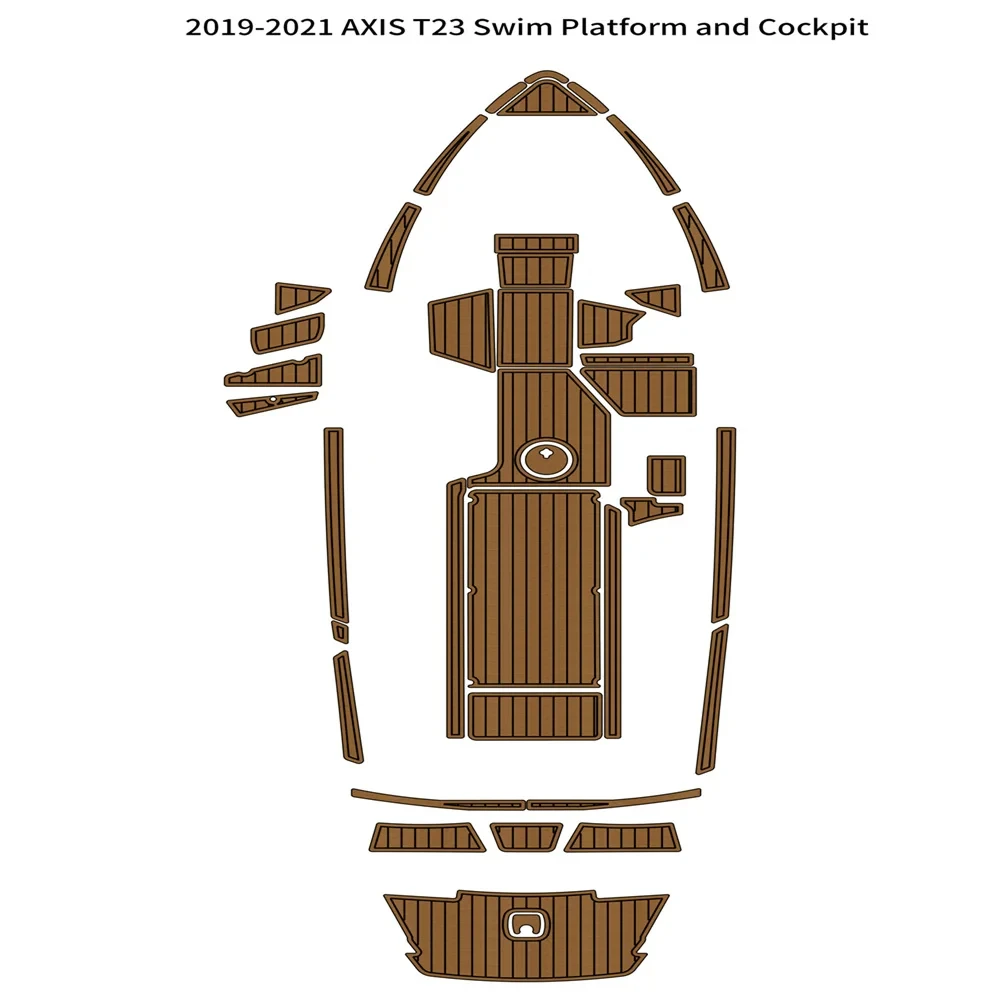 

2019-2021 AXIS T23 Swim Platform Cockpit Pad Boat EVA Foam Teak Deck Floor Mat