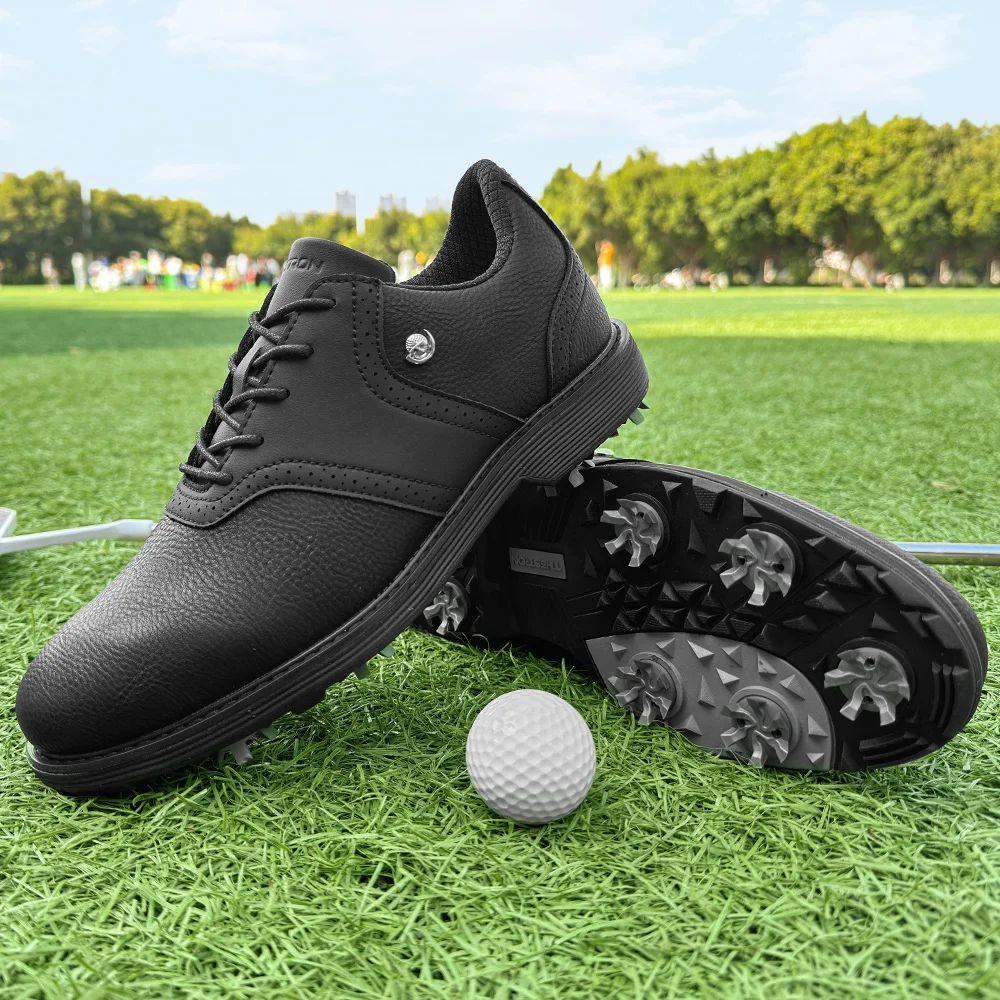 

2026 Professional Golf Shoes Men Spikes Golf Sneakers Outdoor Walking Footwears