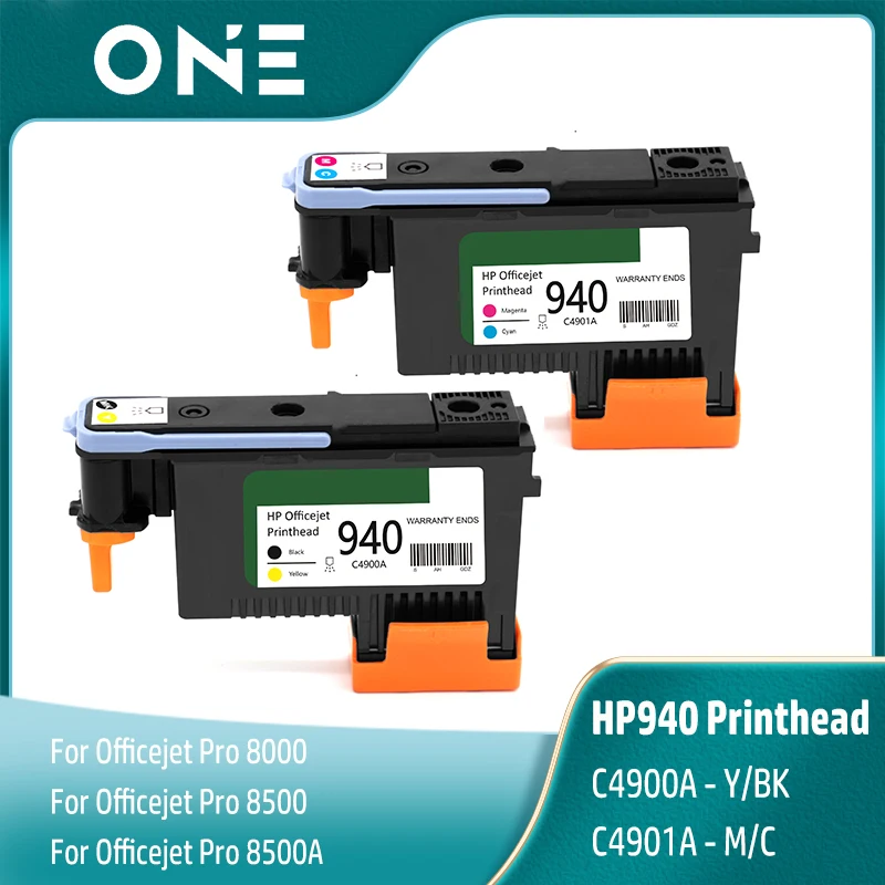 2PCS C4900A C4901A For HP 940 Printhead 940 HP940 Print Head For HP Officejet Pro 8000 8500 8500A Printer Cabeça BK/Y C/M