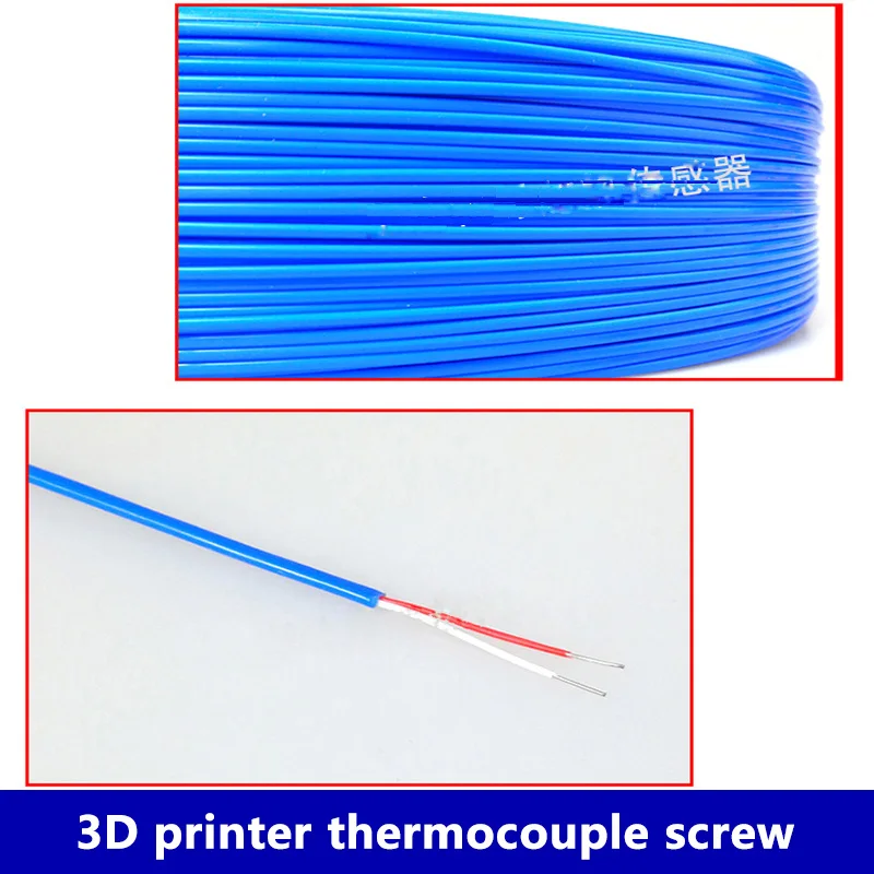 M3 M4 Bolt Head 3D Printer Thermocouple Screw Temperature Sensor 0.12m 0.5m 1m 1.5m 2m 3m Plastic Cable image 4