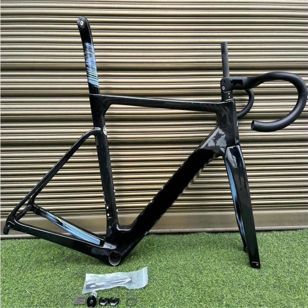 

T47 Ostro Vam Road Frame DI2 Carbon Bicycle Frameset Glossy/Matte and handlebar