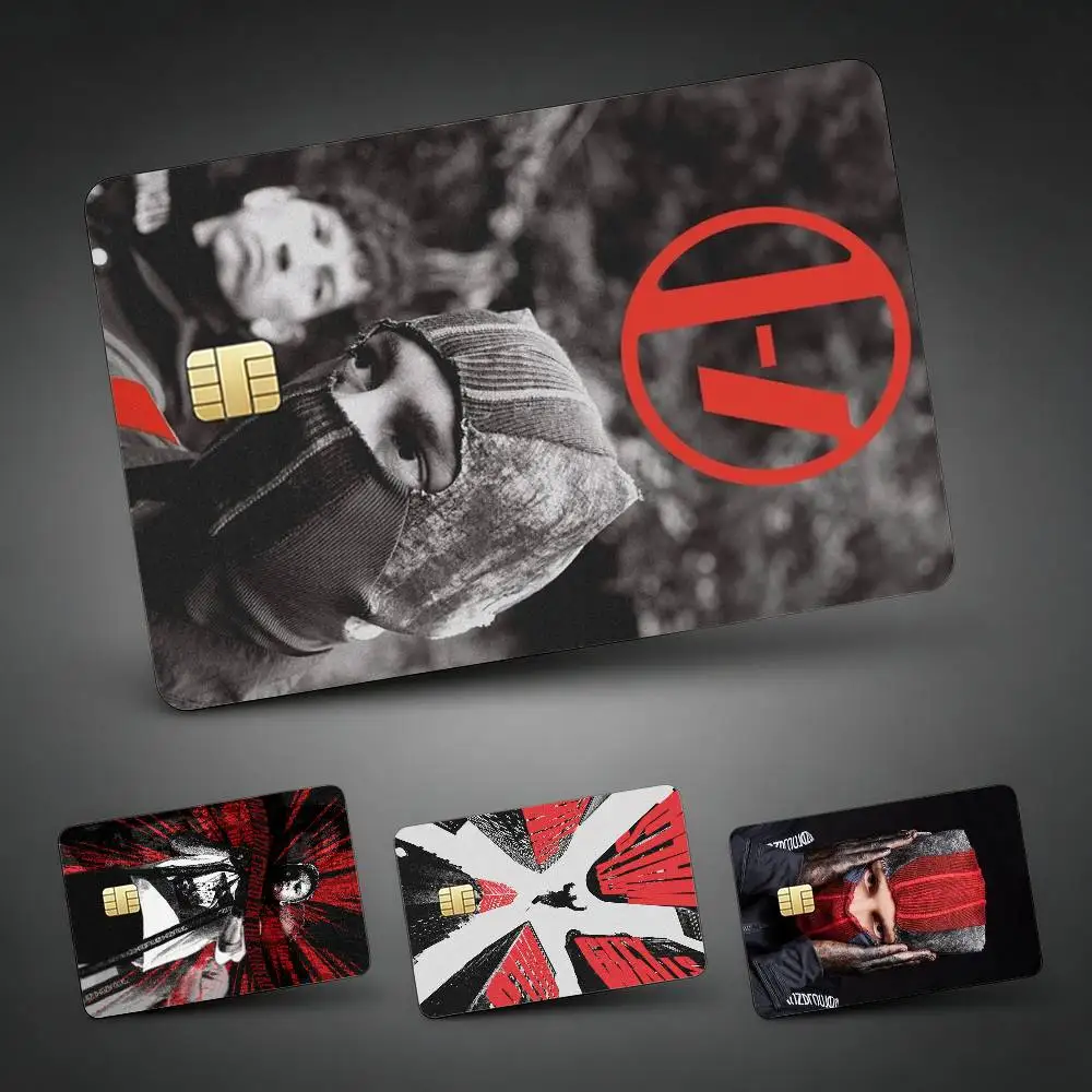 

T-Twenty One Pilots Band Credit Card Skin Stickers For VISA Bank Bus Metro Access Card Protective Film Cover Sticker