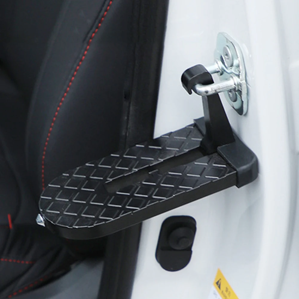 Auto Assist Pedal Door Car Roof Rack Step Universal Latch Hook Auxiliary Walking Car Foot Pedal Aluminium Alloy Safety Hammer