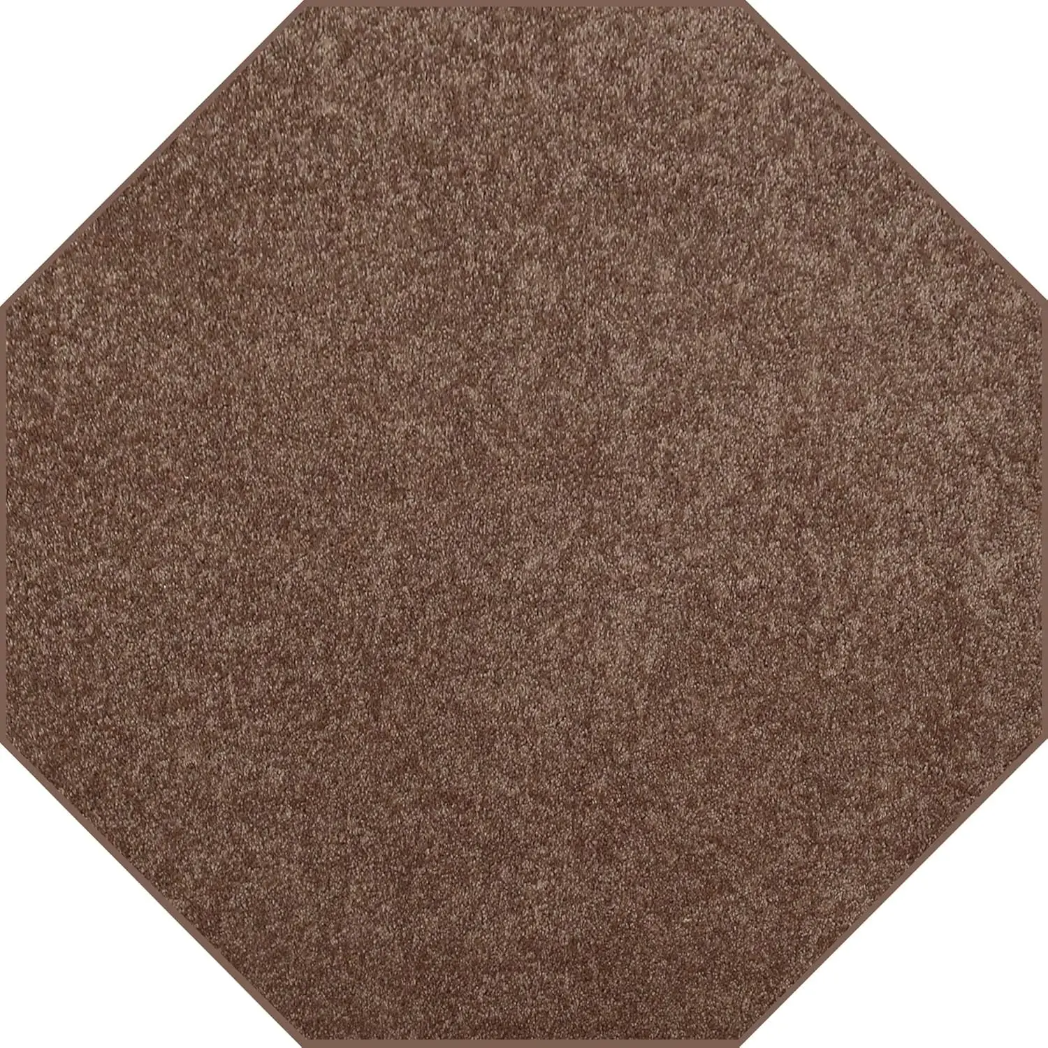 

Pet Friendly Solid Color Area Rugs Brown - 7' Octagon, Indoor, Stain & Fade Resistant, Perfect for Living Room, Bedroom