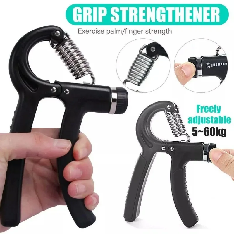 10~135lbS Adjustable Hand Grip Strengthener Forearm Exerciser Finger Rehabilitation Gym Accessories Hand Trainer Gripper Sport