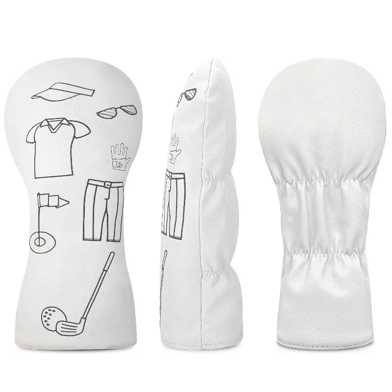 أغطية رأس نادي الجولف للحماية والأناقة غطاء رأس الجولف 1 خشب 3/5 غطاء خشب UT غطاء حماية