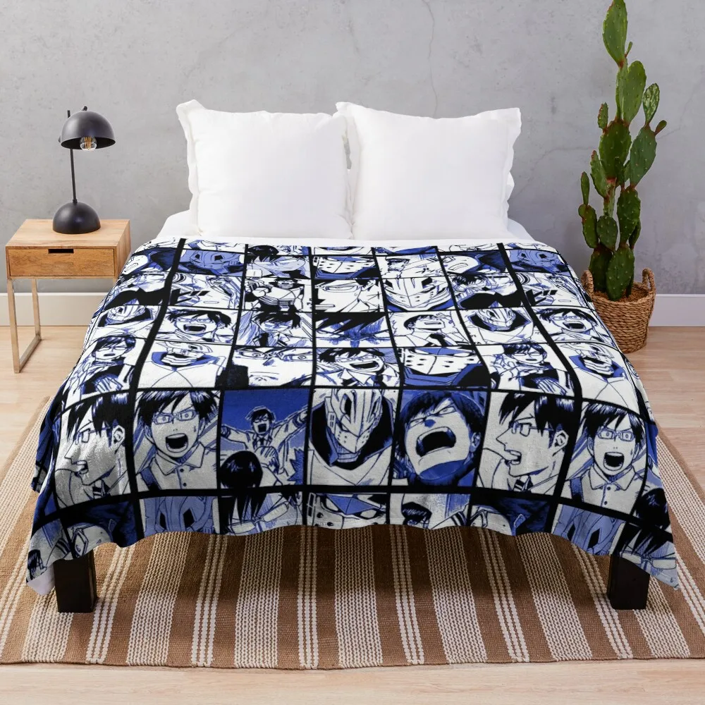 

BNHA Iida collage Throw Blanket Winter bed blankets Cute Blanket