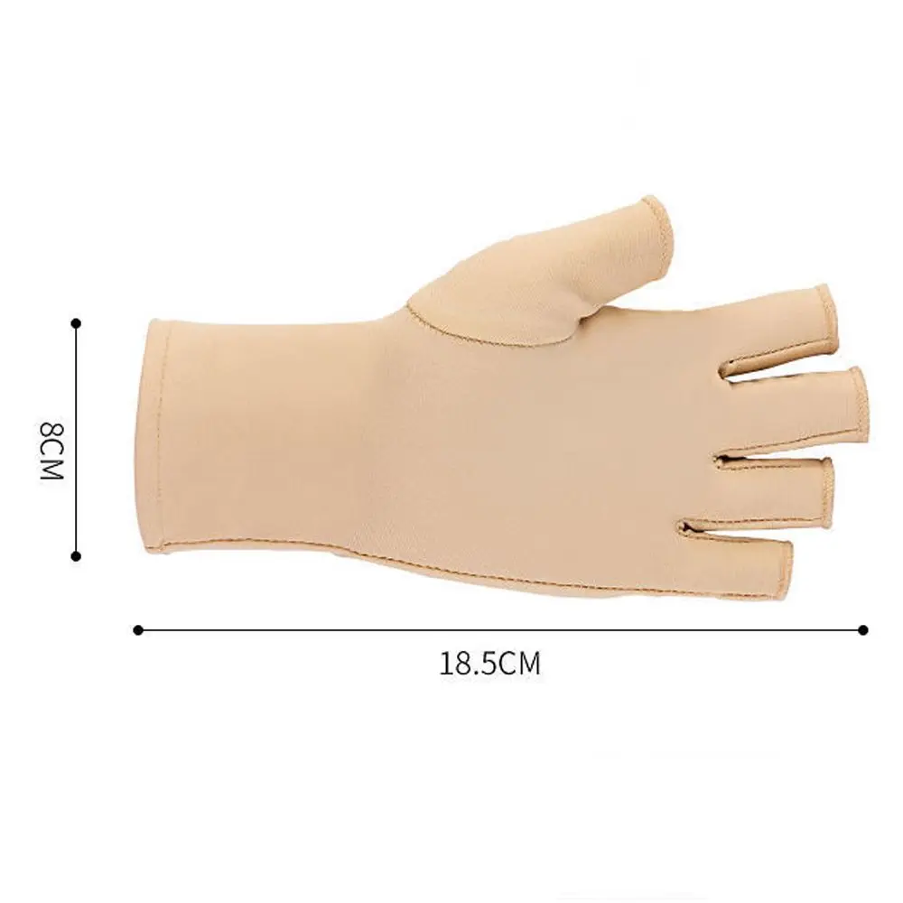 Summer Simple Two Finger Driving Sunscreen Outdoor Women Gloves Fingerless Ice Silk Gloves Man Mittens