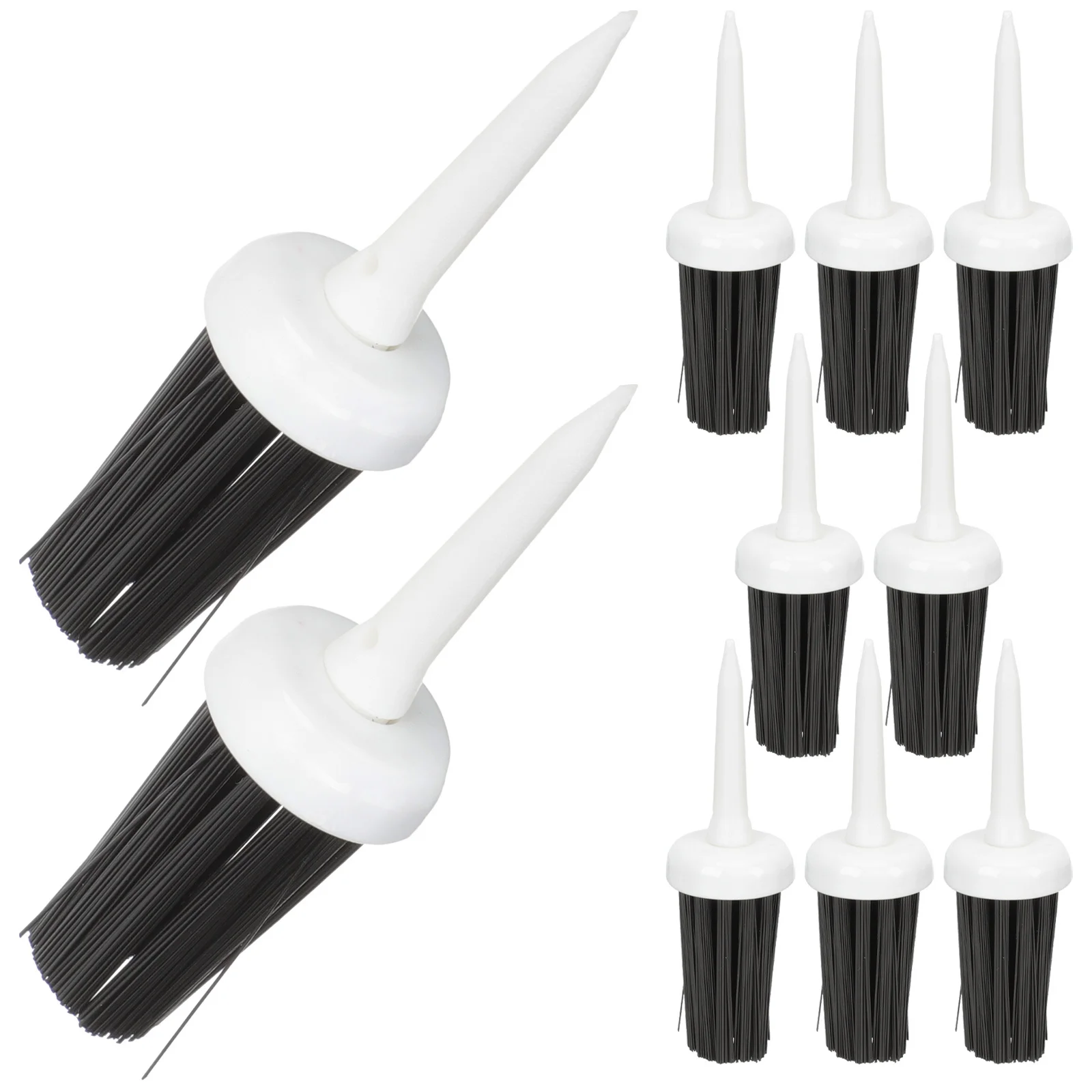 10 pçs golfs t resistente prático limpador melhora a distância reduz a resistência do clube fácil transportar golfs escova bases de golfe