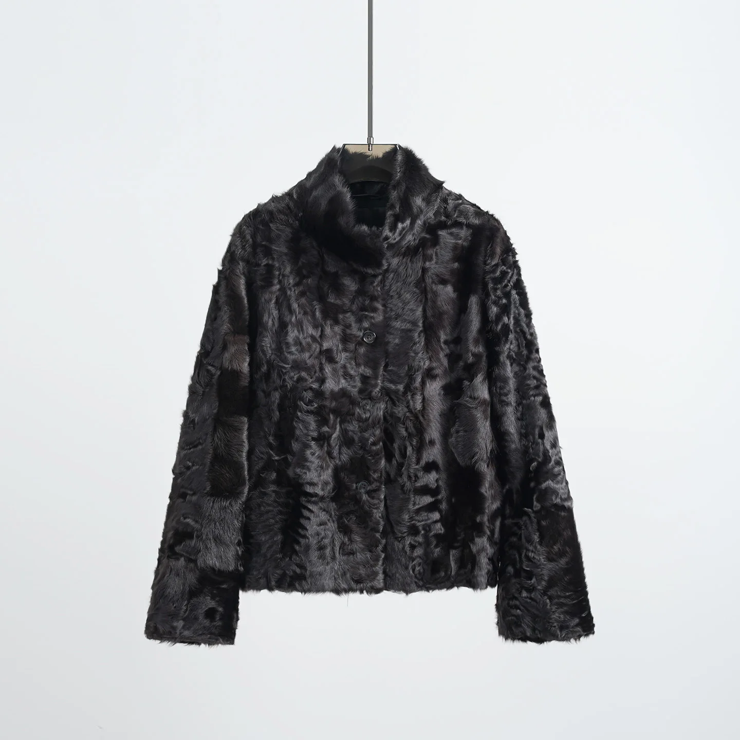 

Autumn/Winter Fashion Wool One-Piece Stand Collar Jacket