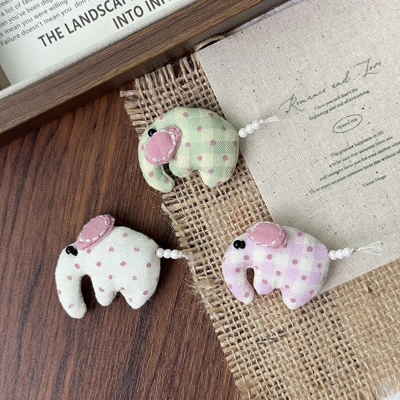 

1pc Macaron-colored Filling Cotton Fabric Elephant Semi-finished Accessory Clothing Diy Material