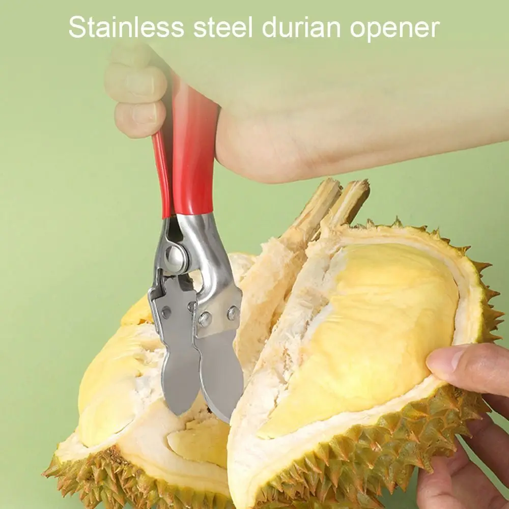 Stainless Steel Durian Opener Clip Rustproof Pliers Durable Durian Peel Breaking Tool for Restaurant Household Cooking Tools