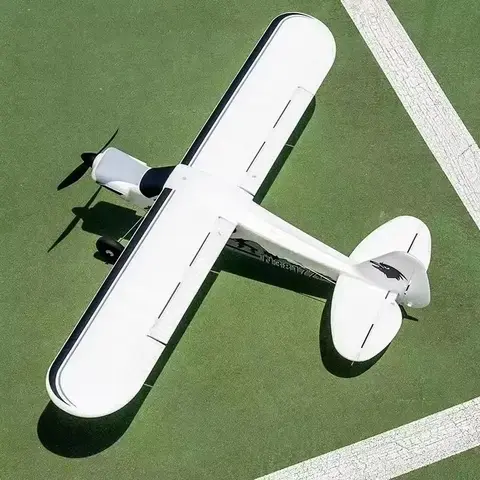 FMS PA-18 1300 mm fjärrstyrt modellflygplan 1,3 m J3 Piper Super Cub RC-flygplan PNP-träningsflygplan Elflygplan Utomhussporter 6 best sales Piper Cub RC - №3