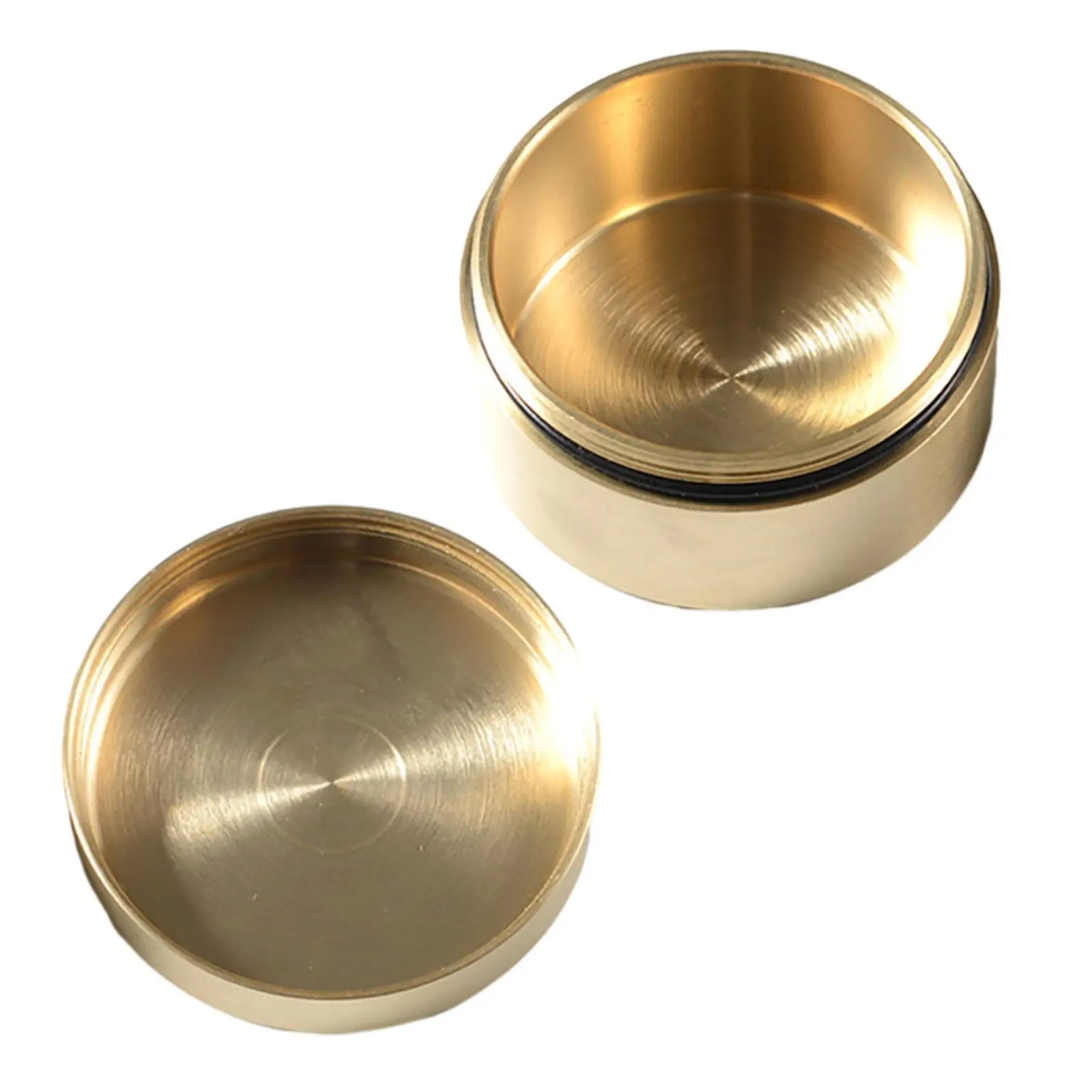 Brass Pill Case Dustproof Jewelry Sealed Container for Camping Pill Working