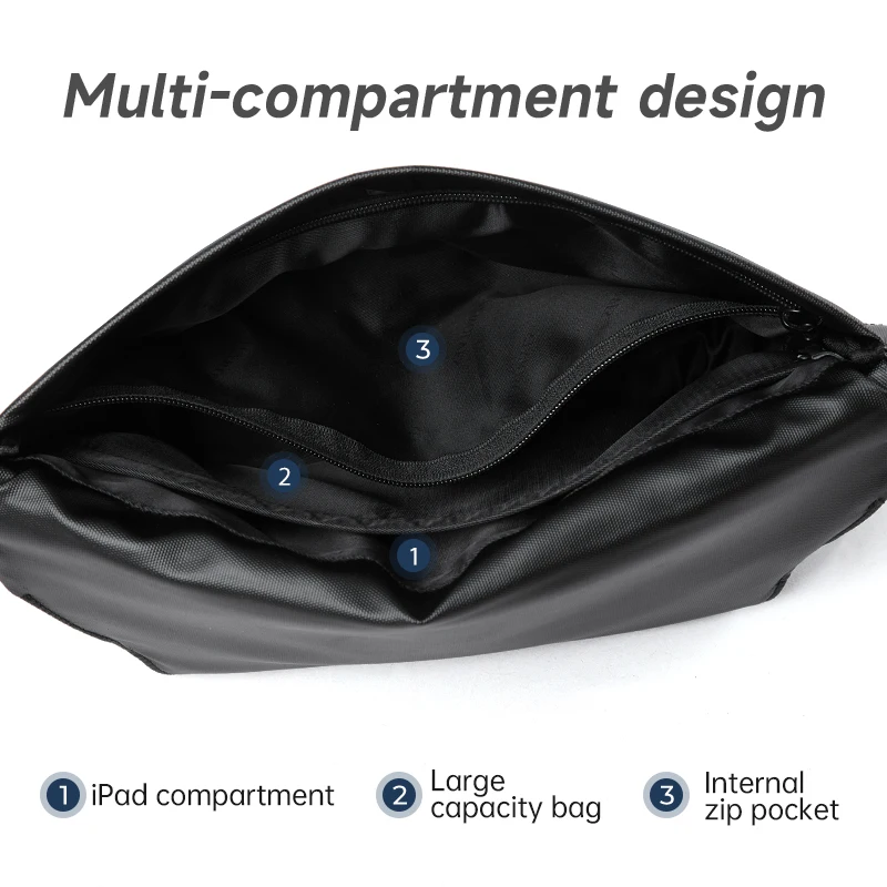 Septwolves Fashionable Magnetic Buckle Messenger Bag Men Waterproof Simple Small Crossbody Shoulder Bag Bottom Umbrella Fixed