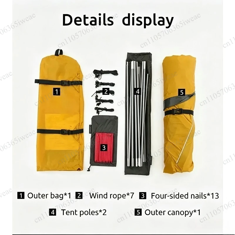 Lightweight Camping, Portable Sunshade Tent, Waterproof 2-person Tent, Beach Sunshade, Outdoor Tent