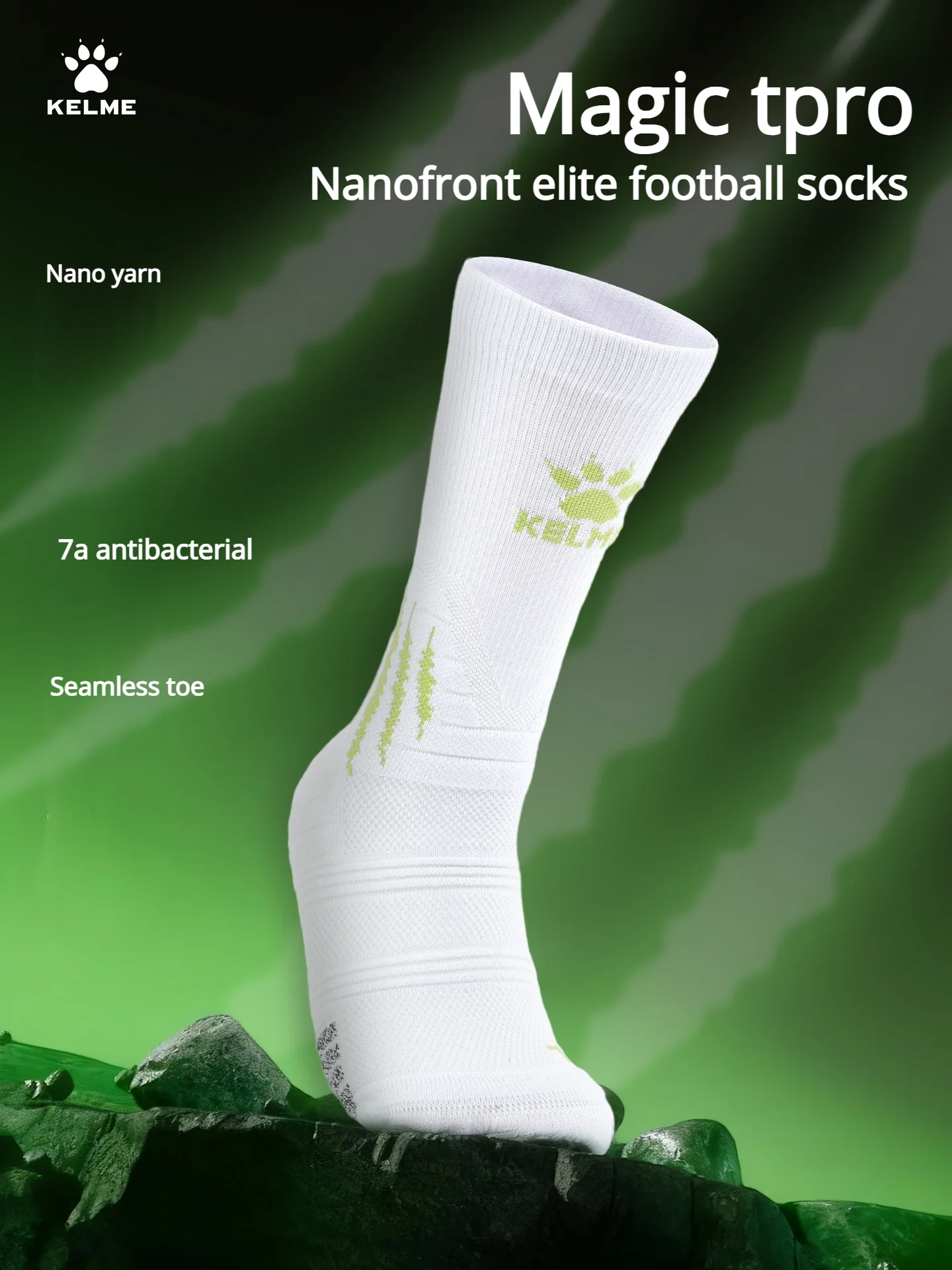 

Нескользящие и антибактериальные носки Kelme средней длины для взрослых, удобные спортивные носки, профессиональные футбольные тренировочные носки