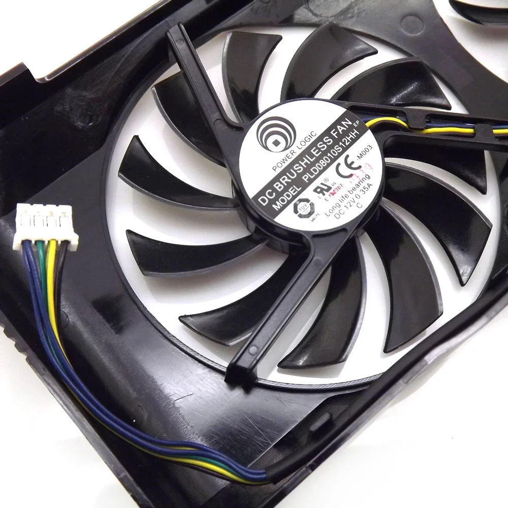 PLD08010S12HH 12V 75mm For MSI N460 N560GTX V5 R7770-2PMD N460GTX+ M2D Graphics Card Cooling Fan