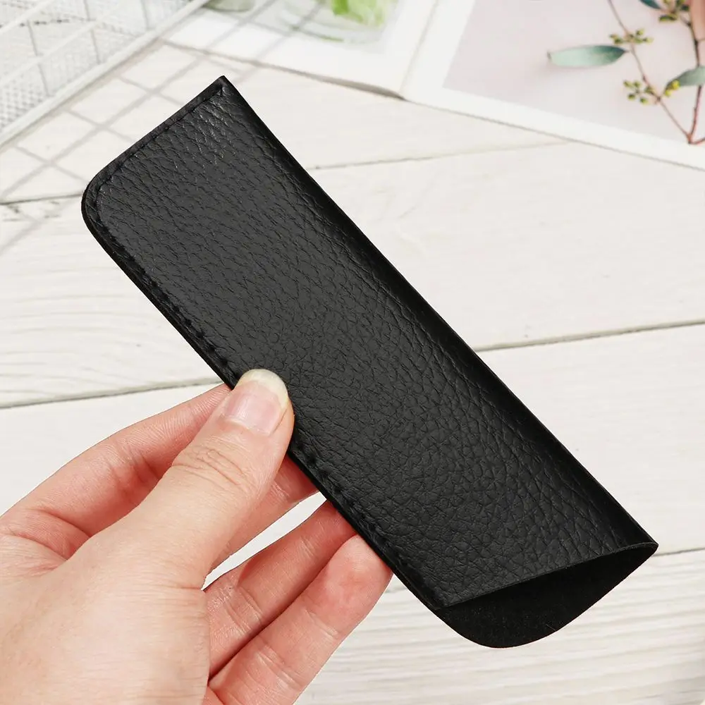 1Pcs Soft Leather Reading Glasses Bag Case Waterproof Solid Sun Glasses Pouch Simple Eyewear Storage Bags Eyewear Accessories