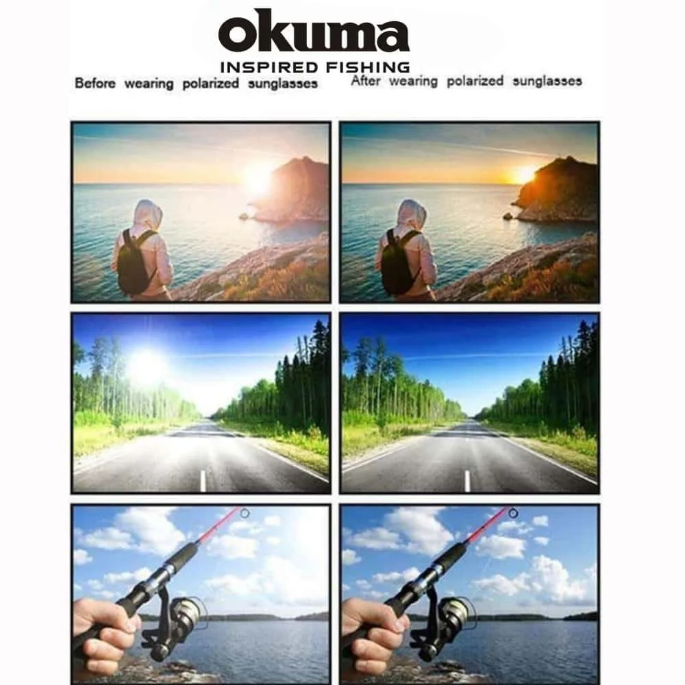 Okuma Polarisierte Sonnenbrille Unisex Angeln Fahren Bergsteigen Brille Outdoor-Sportbrillen UV400 Okuma Angelbrille – Detail 8