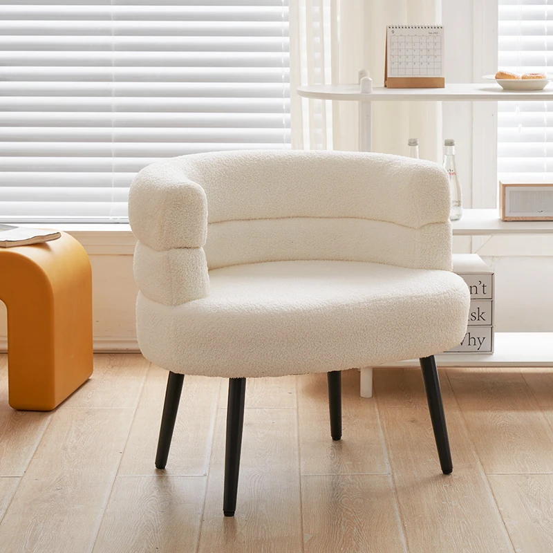 Divano in velluto di agnello sedie da soggiorno mobili poltrona moderna poltrona lounge sedia relax per la casa sedia da toeletta sedia da toeletta