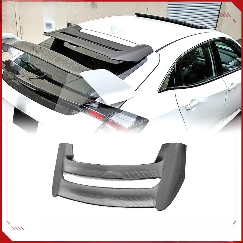 SAAR Compatible with Honda FK8 Type R Carbon Fiber Modification Parts Mugen Infinite Rear Roof Wing Spoiler Fixed Wind Tail Wing