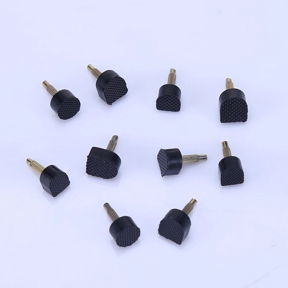 

30 Pairs High Heels Studs Shoe Tips Replace Replacement Dowels Black Women Miss