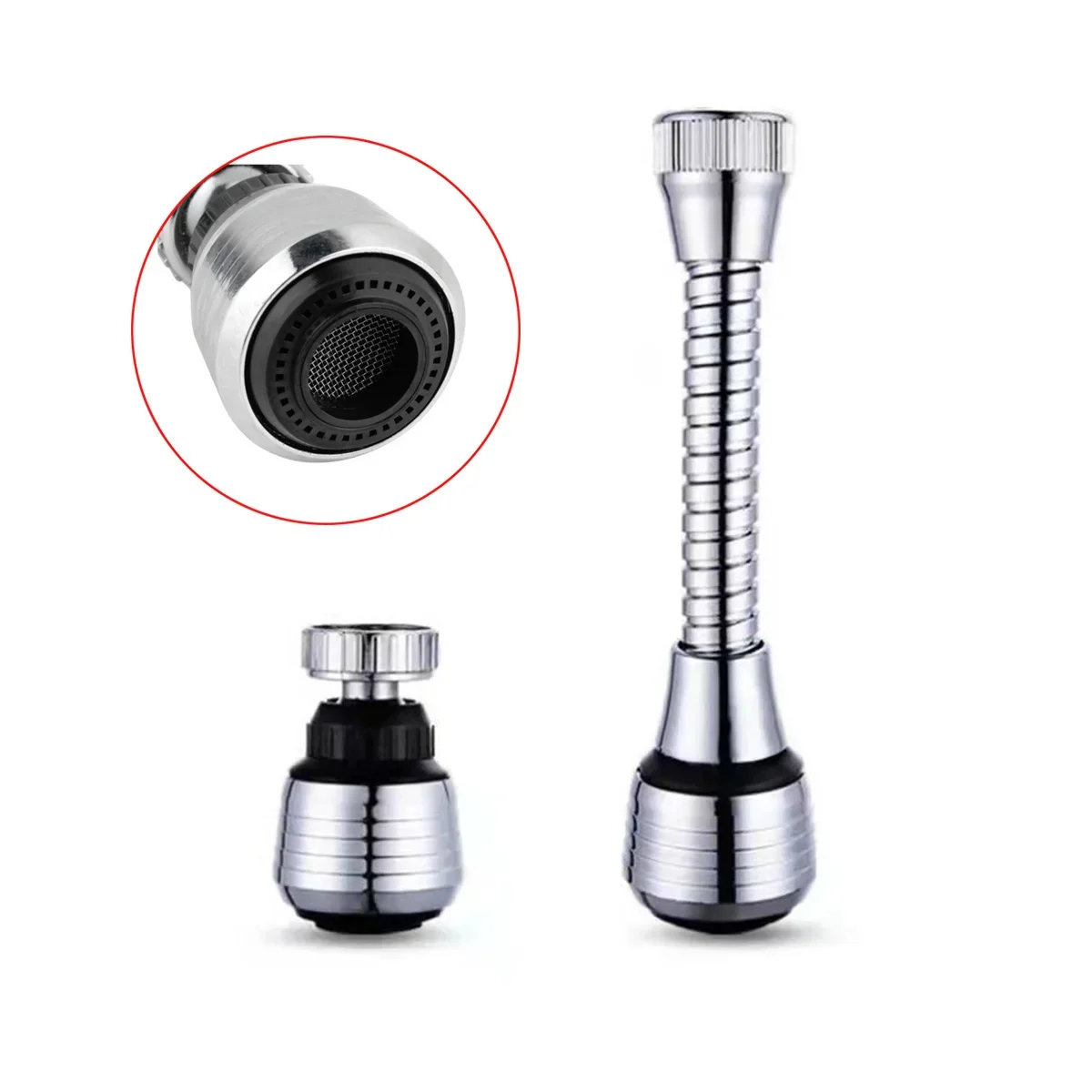 

3PCS Nozzle For Faucet Frother Mixer Aerator Water Saving Tap Nozzle Attachment Water Diffuser Kitchen Faucet Sprayer Adapter