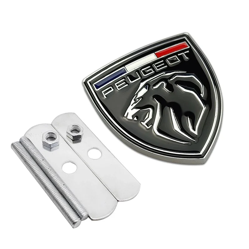

Metal Car Front Grille Emblem Sticker Rear Badge for Peugeot 106 107 108 206 207 208 301 306 307 308 407 4008 5008 RCZ Rifter
