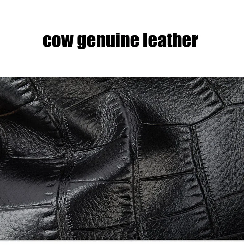 New Cow Leather 15 Inch Laptop Bags Alligator Genuine Leather Men's Briefcase Brand Crocodile Pattern Messenger Computer Bag