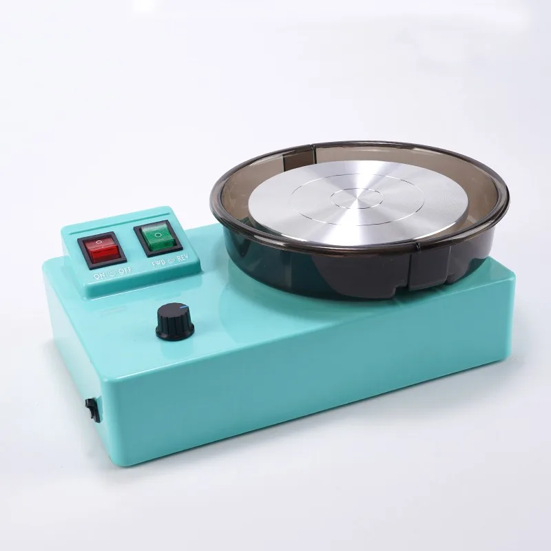 Small Tabletop Mini Pottery Wheel Creation Space Brand ABS+Aluminum Alloy 30W Electric Clay Machine for Home School Use Children