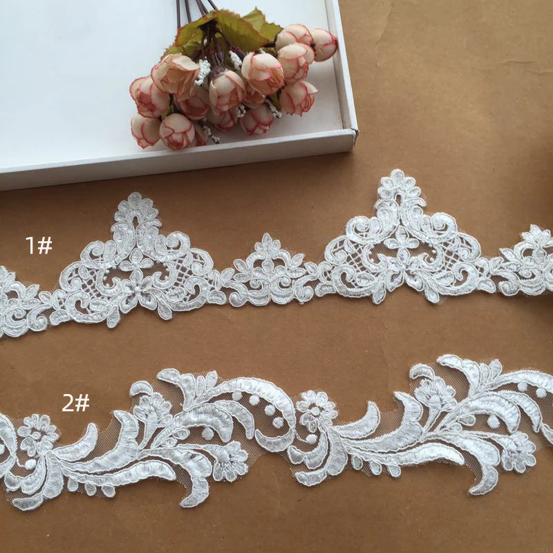 

Beautiful Floristic Embroidery Vintage Lace Trim Boards With Guipure