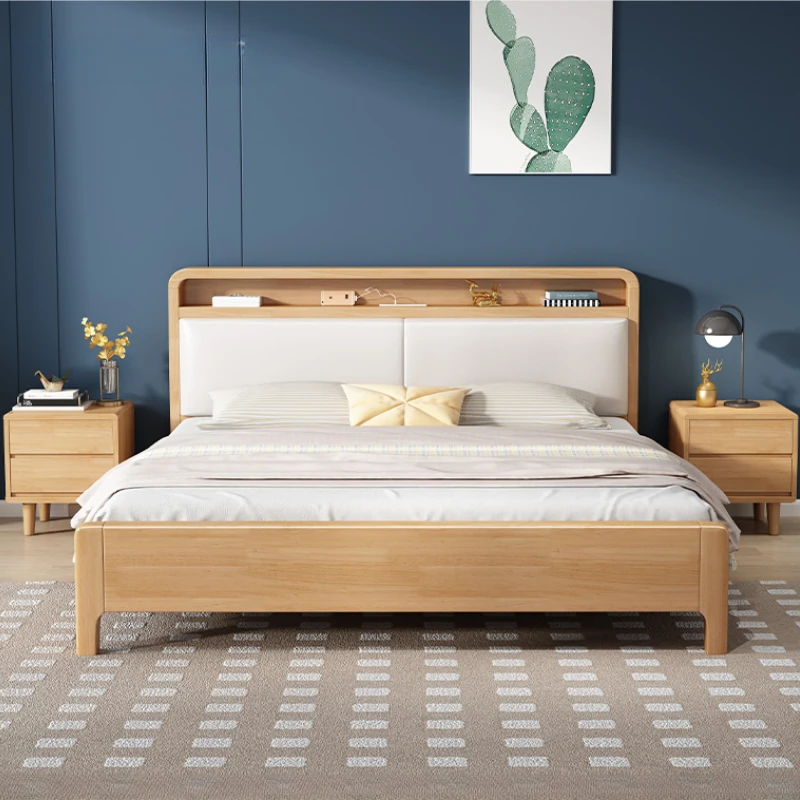 

Elegant Headboard Double Bed Frame European Twin Style Queen Bed Frame Under Storage Modern Cama Moderno Lujo Home Furniture