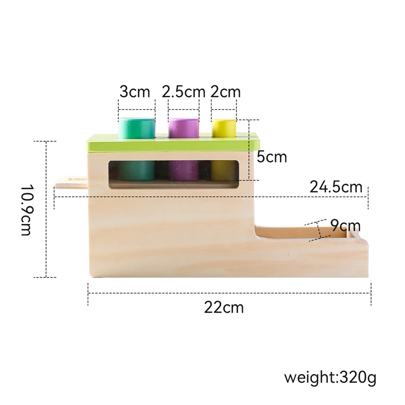 Jouets Montessori en Bois pour Bébé, Boîte Rectangulaire, oral ille en Bois, Vision Dstress, Document d'Entraînement, Sensoriel Leone, Jouets Éducatifs, Cadeaux pour Enfants