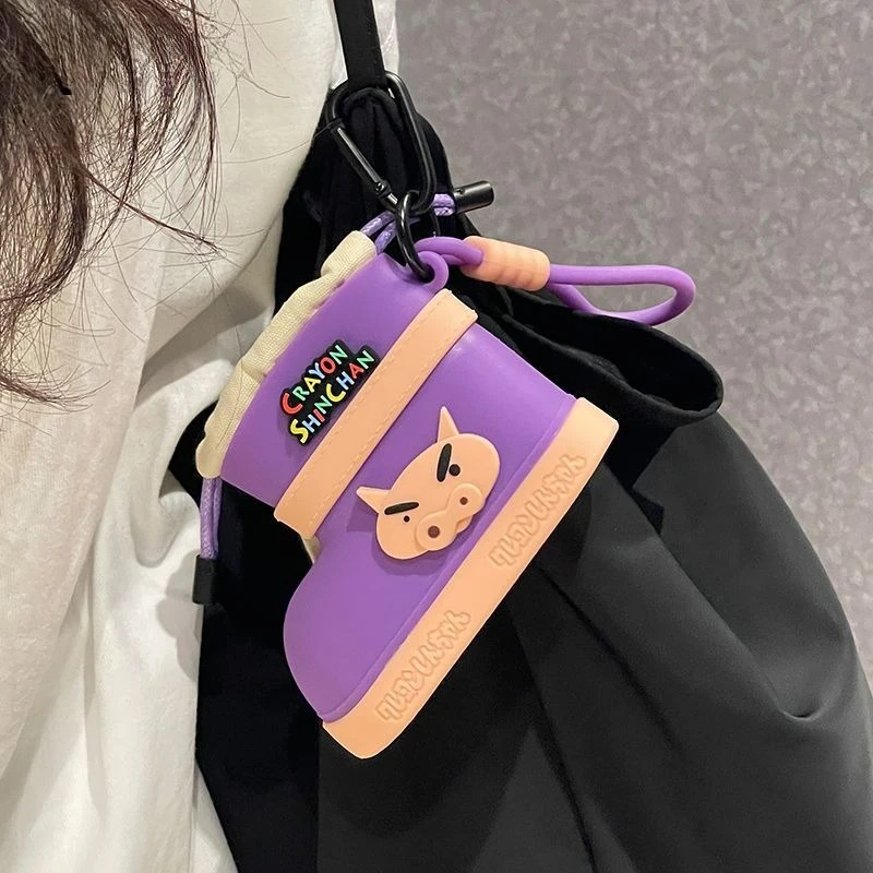 كارتون تلوين شين تشان  قلادة حقيبة التخزين المطر التمهيد سلسلة قلادة العصرية الظهر التعبئة والتغليف الحلي أصدقاء هدايا عيد الميلاد #5