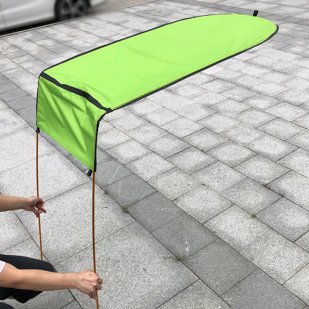 

Single Kayak Canoe Awning Fishing Shade Covers Sun Canopy 125x110cm Folding Sunshade Tents Rain Shelter Boat Accessories