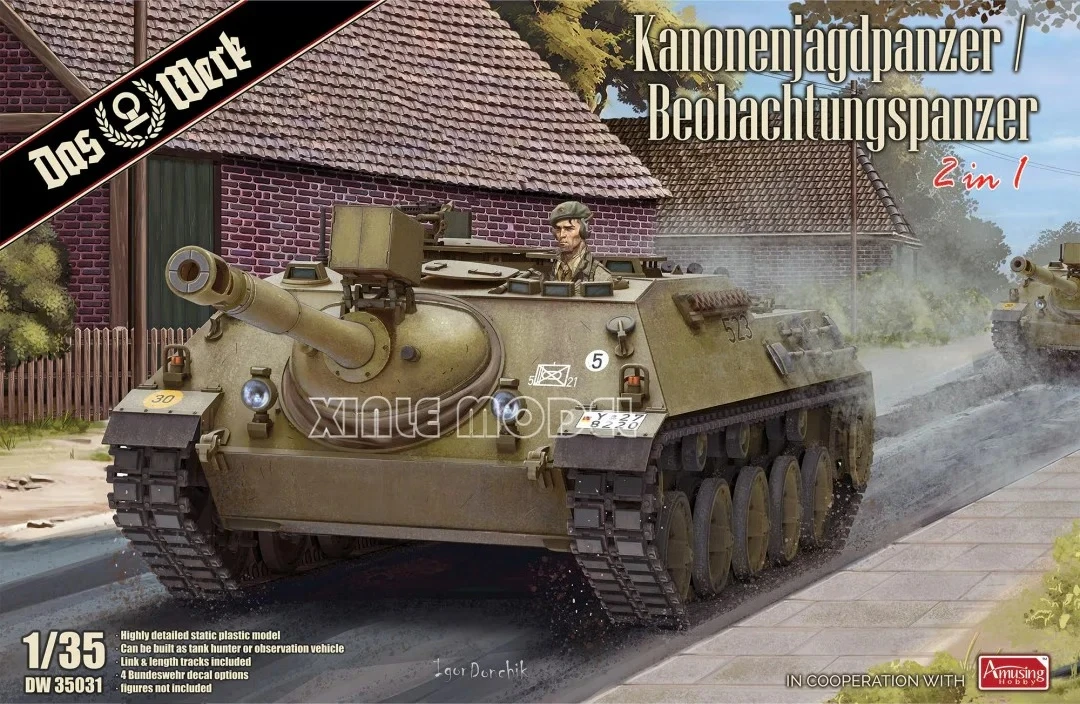 

Das Werk Plastic Assembled Tank Model Kit DW35031 Kanonenjagdpanzer / Beobachtungspanzer 1/35