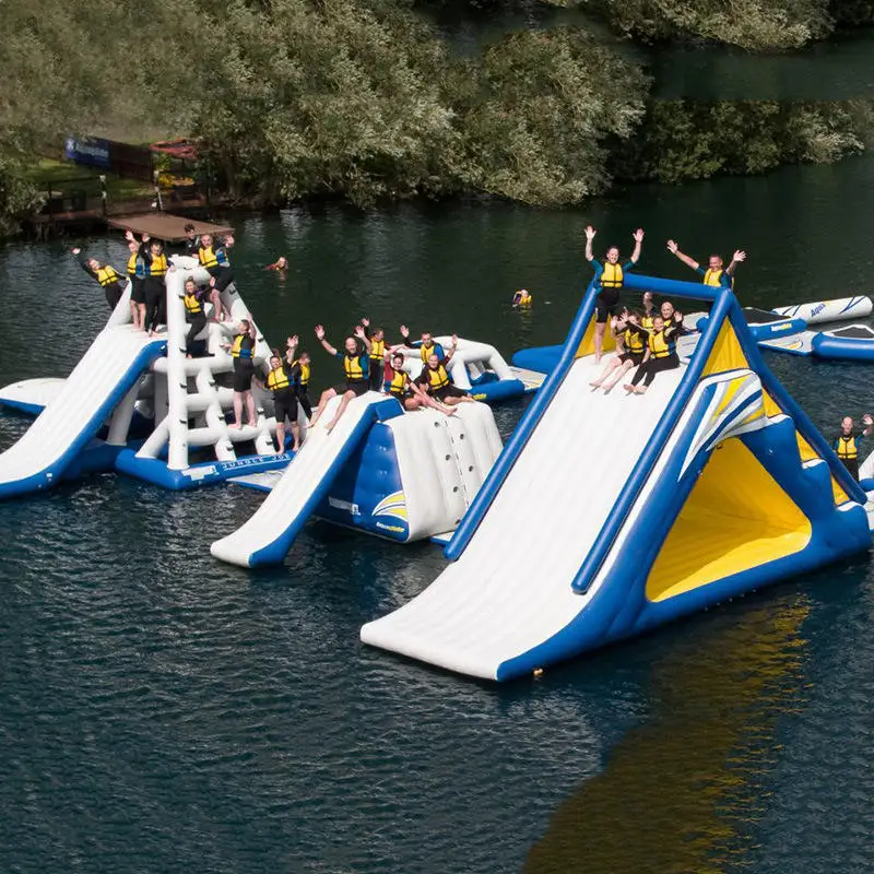 Commercial Big Water Slide Water Park Equipment Bounce House Inflatable Outdoor Action Tower Climbing Bouncer Slides for Pool