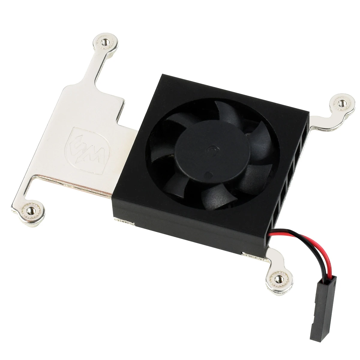 Waveshare New Arrival Low Profile CPU Cooling Fan with Aluminum Alloy Bracket for Raspberry Pi 4B 3B+ 3B