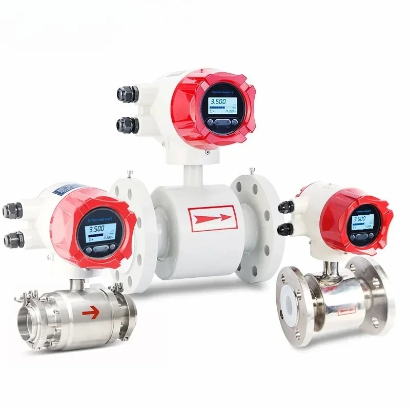 new2025Industry sewage water liquid rs485 modbus electromagnetic flow meter mini magnetic flowmeter