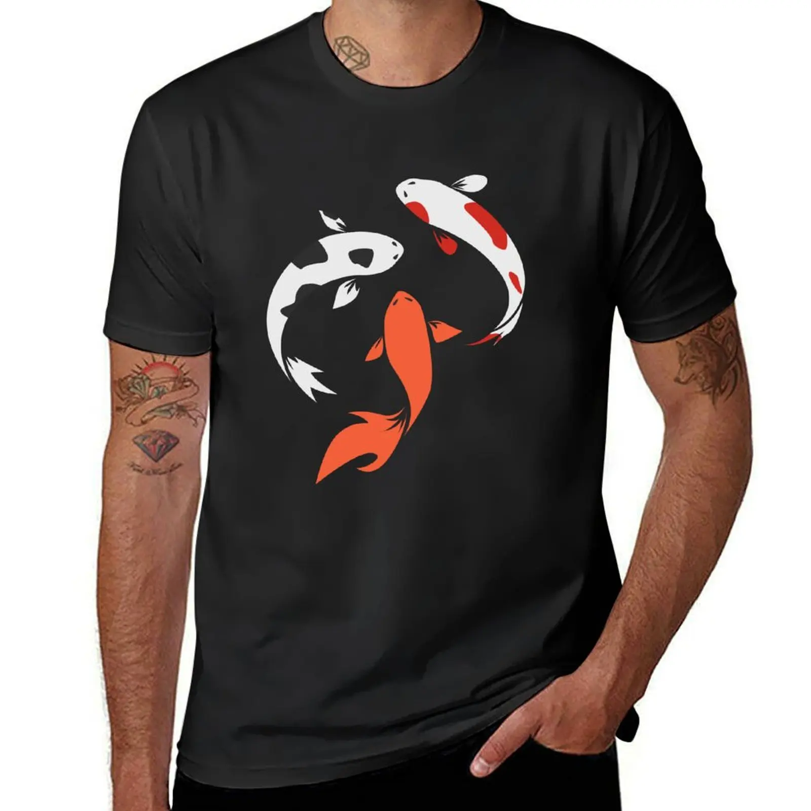 Japanese Koi Fish T-Shirt summer clothes sports fans hippie clothes mens t shirt graphic