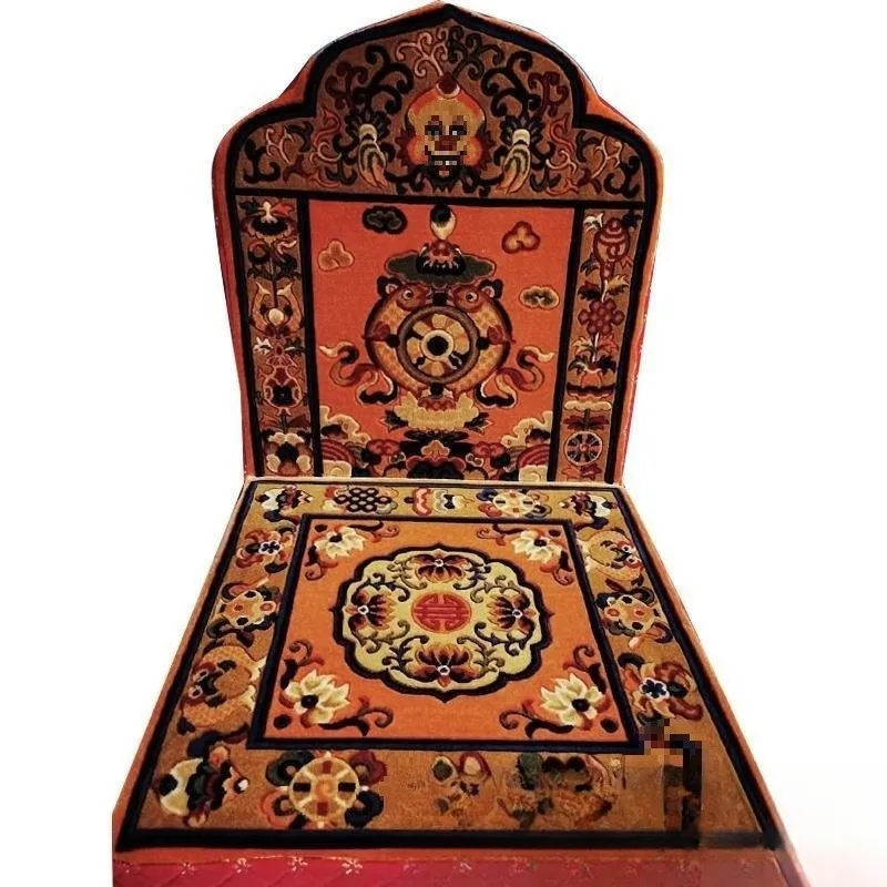 Seat cushion Tibetan  cushion carpet, backrest Tibetan kneeling  cushion, meditation seat cushion eight auspicious