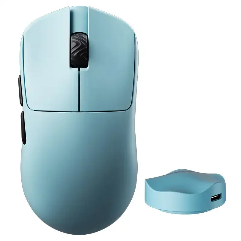 SCYROX 비다공성 무선 마우스, 빠른 응답, Pixart 3950 하이 퀄리티, 8K 리시버, 8KHz 웹 드라이버, 40g, 750IPS, V6
