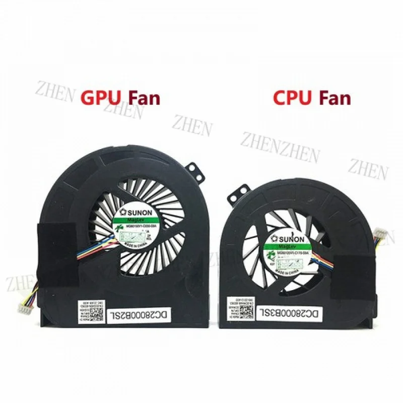 

Y НОВЫЙ охлаждающий вентилятор для процессора и графического процессора Dell Precision M4800 DC28000DDD0 DC28000DEDL