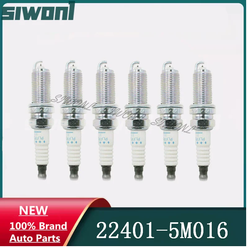 

6pcs/lot Spark Plug 22401-5M016 PLFR6A-11 For Nissan Titan Xterra Quest Sentra Infiniti FX45 G35 I30 I35 224015M016 PLFR6A11